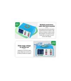 مولتی شارژر 8 پورت وایرلس دار ریلایف RELIFE RL-309AW