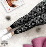 شلوار بافت طرح برجسته