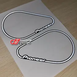 برچسب قاب تیوتر پژو 206 و 207 آینه برقی طرح PIONEER کد 10696
