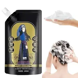 240 میلی لیتر شامپو ریزش مو Identicalven، شامپو ضد ریزش مو با عصاره گیاه زنجبیل، شامپو ضد شوره کنترل روغن پلیگونوم Multiflorum.