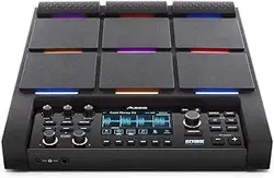 Alesis Strike Multipad - 9-Pad Percussion Instrument with Sampler, Looper, 2 Ins and Outs, Soundcard, Sample Loading via USB Thumb Drives and 4.3-Inch Display,Black
