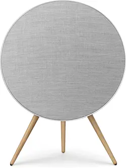 Bang &amp; Olufsen Beosound A9 (5th Generation) - Iconic and Powerful Multiroom WiFi and Bluetooth Home Speaker with Active Room Compensation, Natural Aluminum