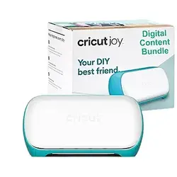 Cricut Joy Machine &amp; Digital Content Library Bundle - Includes 30 images in Design Space App - Portable DIY Smart Machine for creating customized cards, crafts, &amp; labels Blue