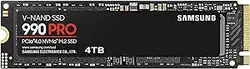 SAMSUNG 990 PRO SSD 4TB PCIe 4.0 M.2 2280 Internal Solid State Hard Drive, Seq. سرعت خواندن تا 7450 مگابایت بر ثانیه برای رایانه‌های پیشرفته، بازی و ایستگاه‌های کاری سنگین، MZ-V9P4T0B/AM