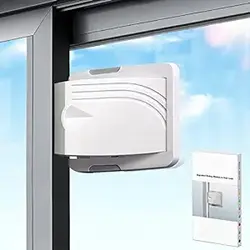 Sliding Door Lock for Child Safety - Sliding Closet Door Lock -Sliding Door Baby and Pets Proof- No Drill Tools Needed - 2 Pack Perfect for Sliding Windows, Patios Doors, Closet Doors,Cabinet Doors