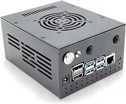 جعبه فلزی CMC TECH + 60 × 60 × 20 میلی‌متر بلبرینگ دو پایه 4 پین PWM بی‌صدا برای کیت توسعه‌دهنده نانو Jetson NVIDIA CASE A02 B01