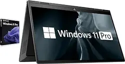 لپ تاپ hp 15.6 اینچی لمسی 16 گیگابایت رم 1 ترابایت SSD Envy x360، ویندوز 11 پرو، 2 در 1، صفحه کلید با نور پس زمینه، پردازنده 6 هسته ای AMD Ryzen 5 5625U، نمایشگر FHD 1920x1080، آمازون الکسا، سازگار با USB-C، HDMI