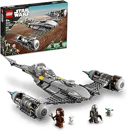 مجموعه ساختمانی LEGO Star Wars The Mandalorian's N-1 Starfighter 75325 - The Book of Boba Fett، با فیگورهای بچه یودا گروگو و Droid Toy، ایده هدیه تولد برای کودکان، پسران و دختران 9 سال به بالا