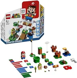 LEGO 71360 Super Mario Adventures with Mario Starter Course Course Game, Buildable Toy Game, هدایای کلکسیونی برای کودکان، پسران و دختران 6 ساله به علاوه با فیگور تعاملی