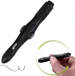 قلم فیجت با چند ابزار، نور LED و اسپینر مغناطیسی - ابزار همه کاره برای تسکین اضطراب (مشکی)