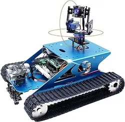 کیت رباتیک هوشمند مخزن رزبری پای یاهبوم یاهبوم یاهبوم وای فای برنامه نویسی ویدیوی بی سیم اسباب بازی الکترونیکی کیت ربات DIY برای کودکان و بزرگسالان سازگار RPI 3B/3B+ (بدون Raspberry Pi)