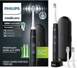 مسواک برقی قابل شارژ Philips Sonicare ProtectiveClean 5300، مشکی، HX6423/34