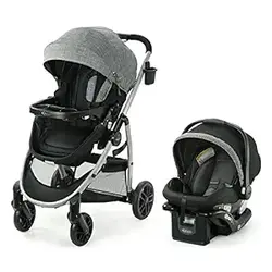 Graco Modes Pramette Travel System | کالسکه و صندلی ماشین ترکیبی | حالت های کالسکه 3 در 1 | شامل صندلی ماشین نوزاد Graco SnugRide 35 | الینگتون