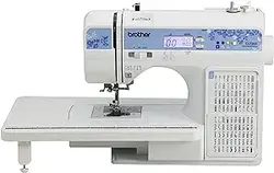 چرخ خیاطی کامپیوتری Brother CS7205 با میز پهن، 150 دوخت توکار، 1 قلم، میز پهن، 11 پایه دوخت