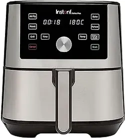Instant Vortex Plus، 1700 وات، 5.7 لیتری سرخ کن دیجیتال تک کشو، 6 برنامه هوشمند آسان برای استفاده - سرخ کردن در هوا، برشته کردن، پخت، آبگیری، آب پز کردن، و گرم کردن مجدد، 2 سال گارانتی سازنده