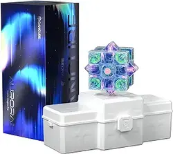 GAN 14 Maglev Pro AURORA، مکعب سرعت مغناطیسی 3x3 با قاب GAN، Pro Level Anti-POP، قفل مرکز ارتقاء پایدار، مگنت‌های بدون چسب 56 میلی‌متری اسباب‌بازی‌های پازل مکعب جادویی هدیه برای کودکان بزرگسال