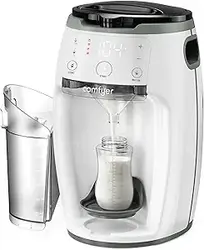 Formula Maker Instant Comfyer، دستگاه فرمول پز قابل سفارشی سازی و خودکار با کنترل دمای دقیق برای نوزاد، ترکیب پودر خودکار برای همه برندهای بطری و فرمول، سفید