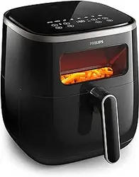 Philips Airfryer 3000 Series XL - پنجره دیجیتال، 5.6 لیتر، فناوری RapidAir، پنجره آشپزی شفاف - HD9257/80