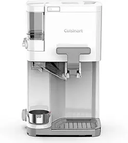 دستگاه بستنی سرو سافت کویزینارت - آن را در بستنی ساز برای ماست منجمد، سوربت، ژلاتو، نوشیدنی 1.5 لیتری، سفید، ICE-48 مخلوط کنید