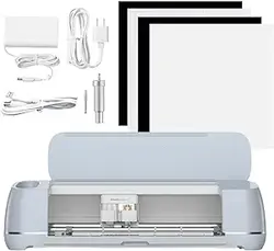 Cricut Maker 3 - دستگاه برش هوشمند، 2 برابر سریعتر و 10 برابر نیروی، برش بدون تشک با مواد هوشمند، برش 300+ مواد، اتصال بلوتوث، سازگار با iOS، Android، Windows و Mac