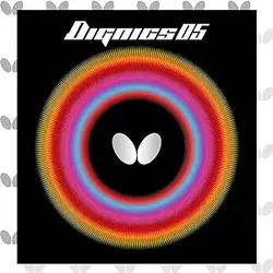 Butterfly Dignics 05 لاستیک تنیس روی میز | لاستیک پروانه تنیس روی میز | 1.9 یا 2.1 میلی متر | قرمز یا سیاه | 1 ورق لاستیکی تنیس روی میز معکوس | لاستیک حرفه ای تنیس روی میز