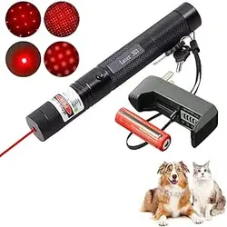 گربه اسباب بازی قرمز قابل تنظیم فوکوس چراغ قوه در فضای باز کمربند فوکوس قابل تنظیم کمپینگ پیاده روی شکار ماهیگیری اسباب بازی گربه تعاملی