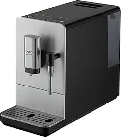اسپرسوساز اتوماتیک Beko CEG5311X Bean Bean to Cup با چوب بخار، نازل، کنترل LCD تک لمسی، فشار 19 بار، مخزن آب 1.6 لیتری قابل جابجایی - فولاد ضد زنگ