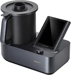 استفاده از ربات آشپزی هوشمند شیائومی در یک دستگاه| قابلمه اصلی استیل| الگوریتم آشپزی هوشمند CookingloT | 35 عملکرد در 1 دستگاه|200+ دستور غذا، MCC01M - مشکی