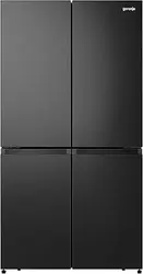 یخچال 4 دری مستقل Gorenje، 611 لیتر، مشکی، Nrm9181Sb.