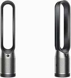 تصفیه کننده هوای خنک Dyson Purifier (فناوری پیشرفته)، TP07 HEPA + فیلتر کربن فعال، Wi-Fi فعال (مشکی/نیکل) همراه با دوشاخه 3 پین انگلستان/امارات متحده عربی