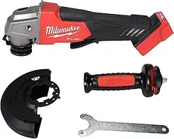 Milwaukee 2880-20 M18 FUEL بدون برس لیتیوم یونی 4-1/2 اینچ / 5 اینچ. آسیاب زاویه ای کوچک شارژی با سوئیچ پدال بدون قفل (فقط ابزار)