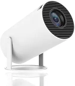 مینی پروژکتور 40 تا 130 اینچی لیمی‌مارت 4K 5G WIFI، تجربه صفحه نمایش بزرگ با صدای Premium 360، پروژکتور فیلم بلوتوث 5.0 سازگار با Android/iOS/Windows/TV Stick/HDMI/USB/Audio 3.5 سفید