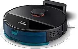 Philips HomeRun 3000 Series Aqua Vacuum &amp; Mop Robot - برنامه HomeRun فعال - قدرت مکش قوی 4000 پا - تا 200 دقیقه زمان اجرا - خود شارژ - XU3000/01