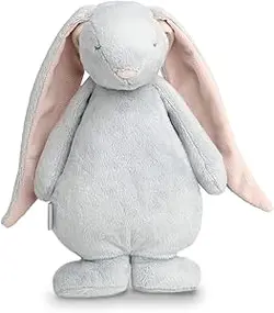 lulujo Moonie The Humming Bunny Friend - Cloud | دستگاه نویز سفید جایگزین چراغ شب کودک | کمک خواب مناسب از بدو تولد | تسکین دهنده صدای آرامش بخش با سنسور گریه | قابل شستشو در ماشین لباسشویی