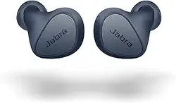 هدفون‌های بلوتوث بی‌سیم گوش Jabra Elite 3 - جوانه‌های بی‌سیم واقعی با 4 میکروفون داخلی برای تماس‌های واضح، باس غنی، صدای قابل تنظیم و حالت مونو - عایق صدا - نیروی دریایی