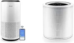 تصفیه کننده هوا LEVOIT برای اتاق خواب بزرگ خانه، دارای الکسا فعال، سفید + فیلتر جایگزین تصفیه هوا LEVOIT Core 400S، H13 True HEPA، 1 بسته