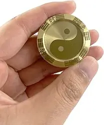 hwojjha Metal Fidget Slider لاکی سکه - سکه تای چی EDC Toy Metal Fidget Toys، چرخه بیشتر که شانس بیشتری بازی کردید، هر سگی روز خود را دارد، همه پول به خانه من بروید (فورچون تبدیل شد)