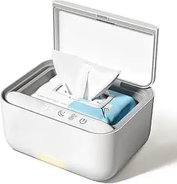 گرم کننده دستمال مرطوب کودک CONOYAR با کنترل دمای محیطی 3 سطحی، گرم کننده با ظرفیت بالا دستمال مرطوب آب پوشک با نور برای دستمال مرطوب، حوله، نگهدارنده دستمال مرطوب دستمال مرطوب گرم کننده نگهدارنده مرطوب برای نوزادان