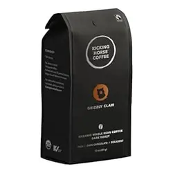 قهوه اسب لگدمال، پنجه گریزلی، کباب تیره، دانه کامل، 10 اونس - دارای گواهی ارگانیک، تجارت منصفانه، قهوه کوشر