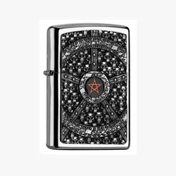 فندک زیپو مدل Skull Pentagram کد 2005043 - لایترلند