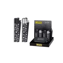 فندک گازی کلیپر مدل Silver Pattern-silver - لایترلند