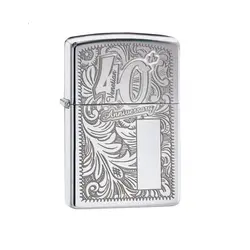 فندک زیپو مدل 40th Anniversary Venetian Floral Design کد 28789 - لایترلند