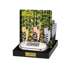 فندک گازی کلیپر مدل Reusable Camouflage Gold - لایترلند