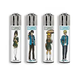 فندک گازی کلیپر مدل Manga ست 4 عددی - لایترلند