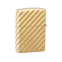 فندک زیپو مدل Vintage Zippo Box Top High Polish Solid Brass کد 49075 - لایترلند