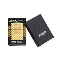 فندک زیپو مدل Vintage Zippo Box Top High Polish Solid Brass کد 49075 - لایترلند