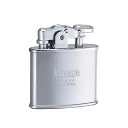 فندک بنزینی رونسون مدل Nostalgia Chrome Satin کد R020026 - لایترلند