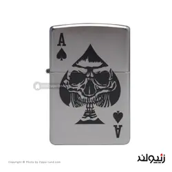 فندک زیپو مدل Skull Ace Of Spades Design کد 49426 - لایترلند