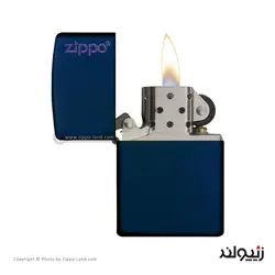 فندک زیپو مدل Classic Navy Matte Zippo Logo کد 239zl - لایترلند