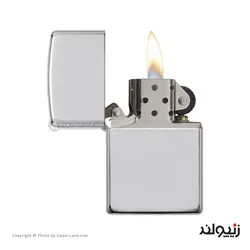 فندک زیپو مدل High Polish Sterling Silver کد 15 - لایترلند